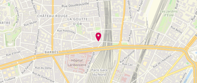 Plan de Boucherie Marhaba, 19 Rue de Jessaint, 75018 Paris